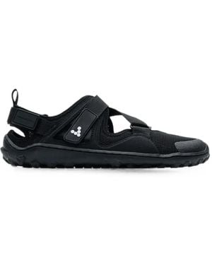 Vivobarefoot Touch-Strap Mesh Slip-On - Black