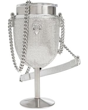 Kurt Geiger Bandolera Kensington Con Diseño De Vaso De Vino - Blanco