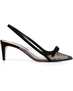 Red(V) Sandie Pointed-Toe Slingback Pumps - Black