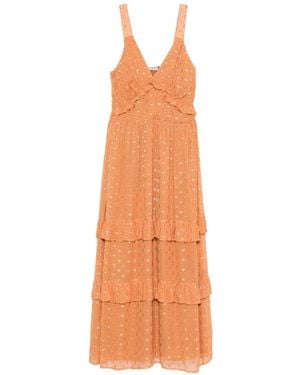 Twinset Ruffled Tiered Maxi Dress - White