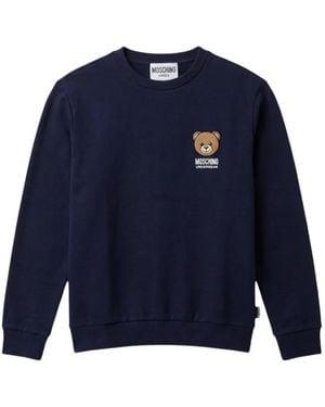 Moschino Teddy Bear Patch Sweatshirt - Blue