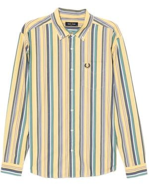 Fred Perry Striped Shirt - Metallic