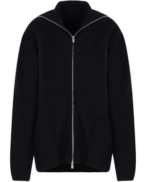 Yohji Yamamoto Vest Met Rits - Zwart