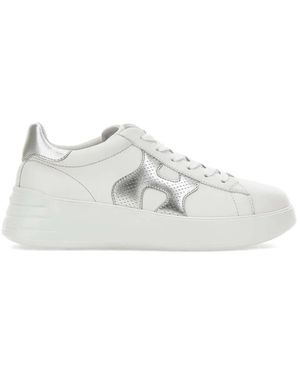 Hogan Rebel Perforated Logo Trainers - White