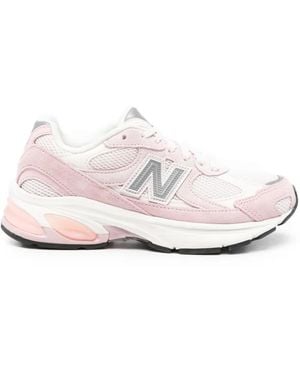 New Balance 2010 Logo-Detail Trainers - White