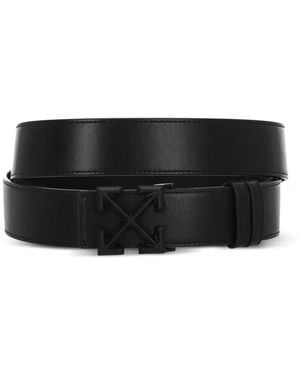 Off-White c/o Virgil Abloh Arrow Buckle Leather Belt - Black