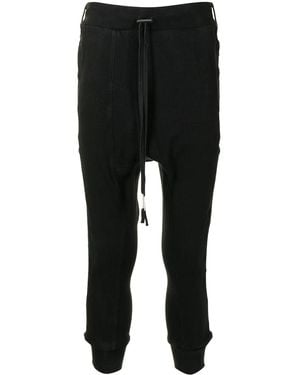 Boris Bidjan Saberi Drop-Crotch Track Trousers - Black