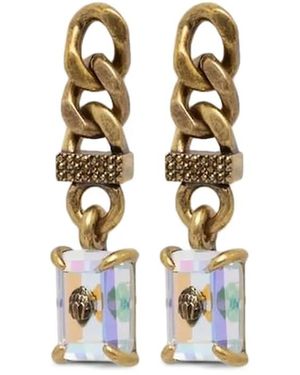 Kurt Geiger Crystal-Embellished Earrings - White