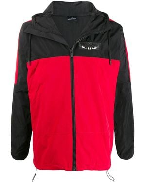Marcelo Burlon Giacca Con Zip - Rosso