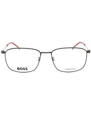 BOSS Rectangle-Frame Glasses - White