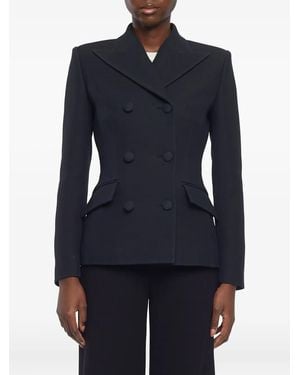 Adam Lippes Blazer con solapas de pico - Azul