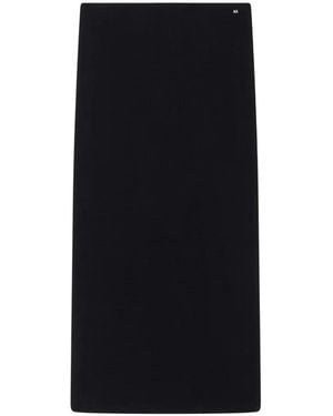 ARMANI EXCHANGE Ribbed Pencil Skirt - Black