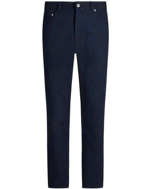 Etro Jacquard Jeans - Blue