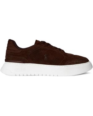 Polo Ralph Lauren Suede Trainers - Brown