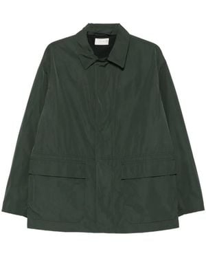 The Row Frank Drawstring-Waist Flap-Pocket Jacket - Green