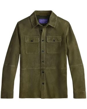 Ralph Lauren スエード シャツジャケット - グリーン