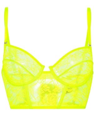 Maison Close Half-Cup Bra - Yellow