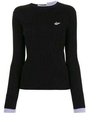 BAPY BY *A BATHING APE® Geripptes Strickoberteil - Schwarz