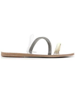 Ancient Greek Sandals Open-Toe Flat Sandals - White