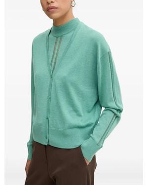 IRO Buttoned V-Neck Cardigan - Green
