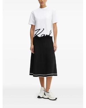 Karl Lagerfeld A-Line Skirt - Black