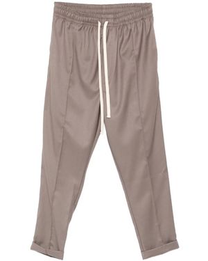 Hamza Cuffed-Hem Pants - Grey