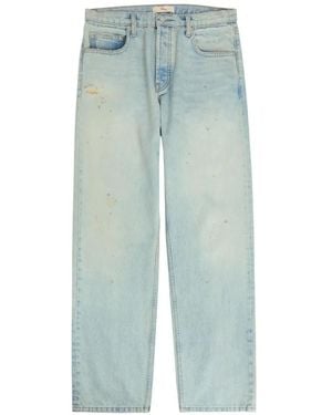 CHERRY LA Distressed Paint-Splatter Jeans - Blue