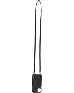 Saint Laurent Logo-Print Iphone 11/11 Pro Lanyard Case - Black