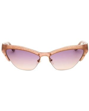 MARCIANO BY GUESS Glitter-Effect Cat-Eye Sunglasses - Pink
