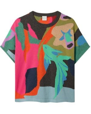 Paul Smith River Collage Short-Sleeve T-Shirt - Gray
