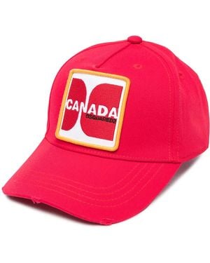 DSquared² Logo Patch Baseball Hat - Pink