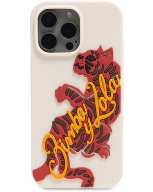 Bimba Y Lola Tiger-Print Iphone 15 Pro Max Case - White