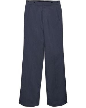 Prada Mohair And Silk Trousers - Blue