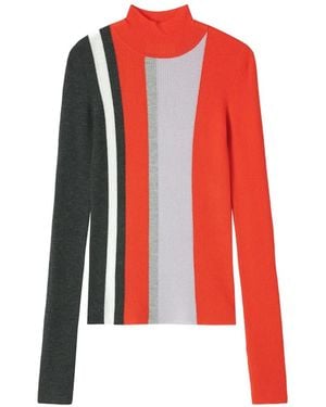 Enfold Gerippter Pullover - Rot