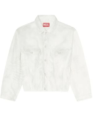 DIESEL Elasticated Trucker Jacket - White