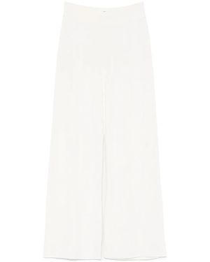 Ermanno Scervino Flowing Wide-Leg Pants With High Waistscervino - White