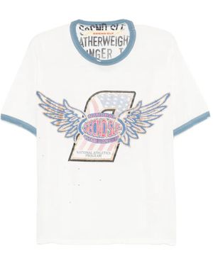 Secnd Slf T-Shirt Mit Print - Weiß