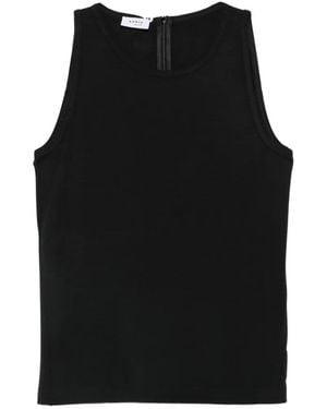 Akris Punto Top Sin Mangas Con Cremallera - Negro