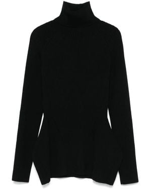 Junya Watanabe リブニット セーター - ブラック