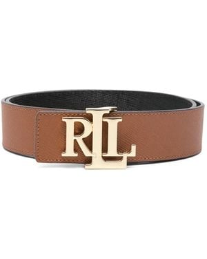 Ralph Lauren Logo-Detail Buckle Belt - White