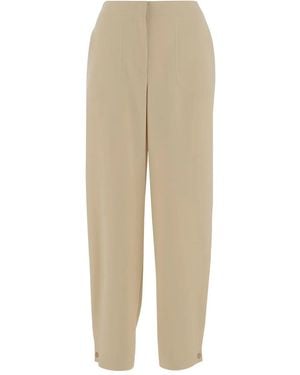 Giorgio Armani Technical Cady Pants - Natural