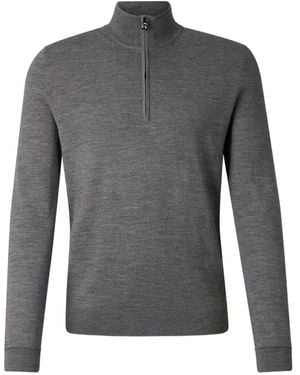 Bogner Ouri Quarter-Zip Virgin/Wool Jumper - Grey