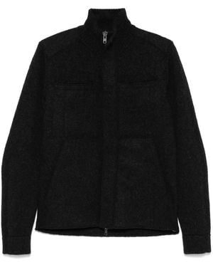 Transit Virgin Wool Zip-Up Jacket - Black