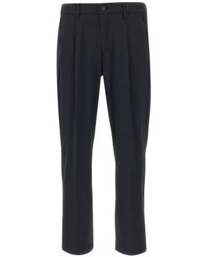 Devore Elasticated Waistband Pants - Blue