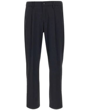 Devore Elasticated Waistband Pants - Blue