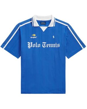 Polo Ralph Lauren T-Shirt En Coton À Rayures - Blue