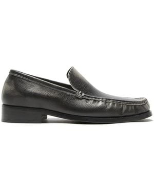 Acne Studios Stitched Leather Loafers - Black