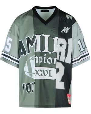 Amiri Logo Spliced T-Shirt - Green