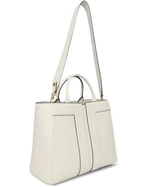Elisabetta Franchi Leather Tote Bag - White
