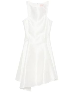 Leen Mougrhabi Vestido Corto Yasmin Asimétrico - Blanco
